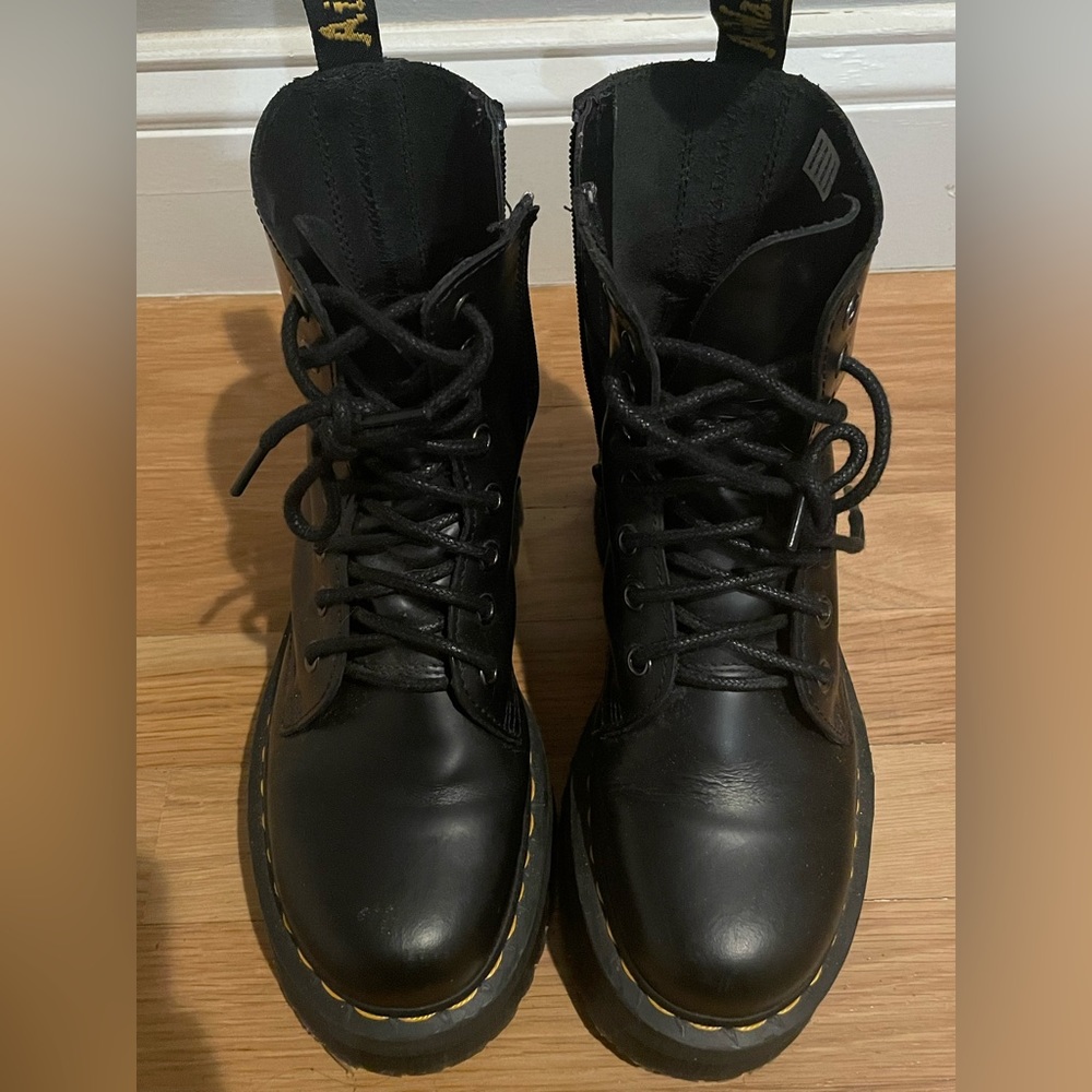 Black Platform Dr Martens Boots